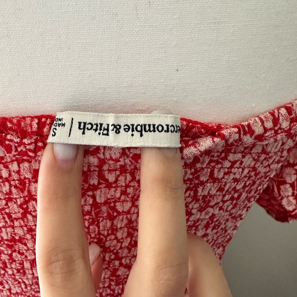 Abercrombie & Fitch Floral Cropped Top - Red - Picture 6 of 6